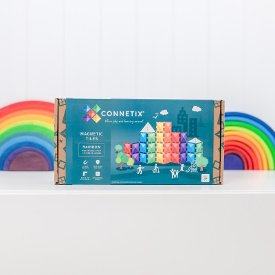 Magnetická stavebnice CONNETIX® Rainbow Rectangle Pack 18 ks Magnetická stavebnice CONNETIX® Rainbow Rectangle Pack 18 ks