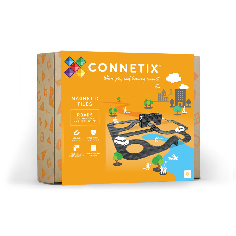 Magnetická stavebnice CONNETIX® Creative Roads Pack 48 ks