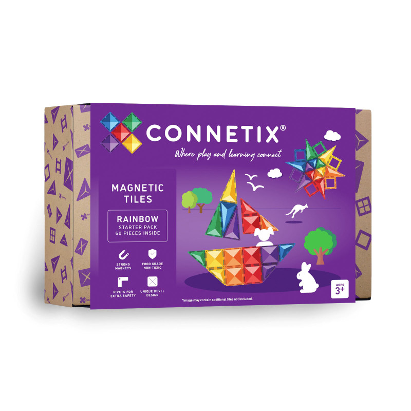 Magnetická stavebnice CONNETIX® Rainbow Starter Pack 60 ks