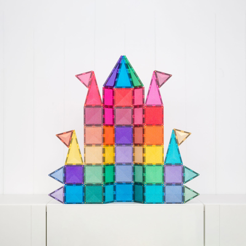 Magnetická stavebnice CONNETIX® Glitter Castle Pack 48 ks Magnetická stavebnice CONNETIX® Glitter Castle Pack 48 ks