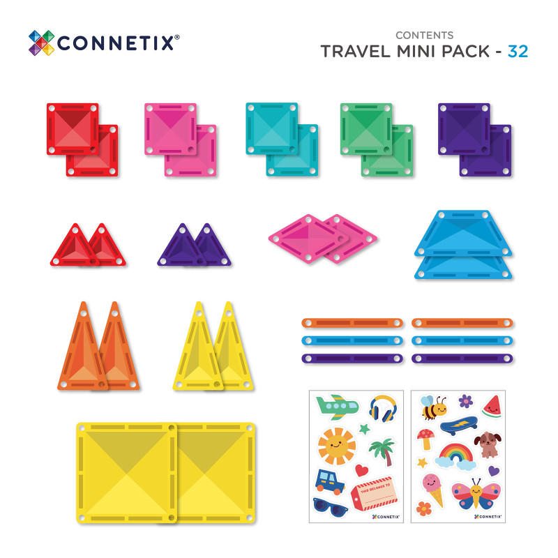 Magnetická stavebnice CONNETIX® Travel Mini Pack 32 ks