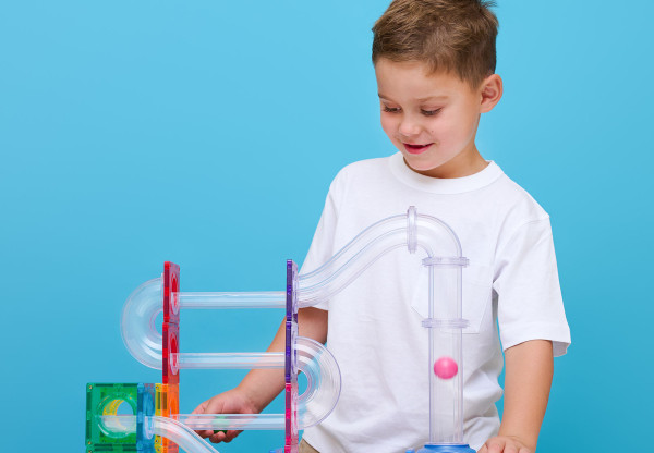 CONNETIX® Ball Run Launcher Pack: Odpalovač, který posune kuličkovou dráhu na novou úroveň