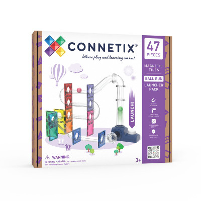 Magnetická stavebnice CONNETIX® Ball Run Launcher Pack 47 ks