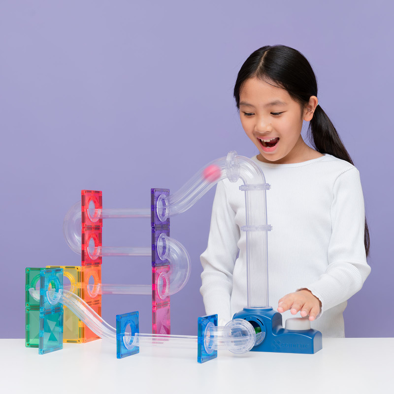 Magnetická stavebnice CONNETIX® Ball Run Launcher Pack 47 ks