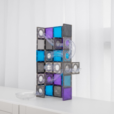 Magnetická stavebnice CONNETIX® Ball Run Galaxy Pack 61 ks