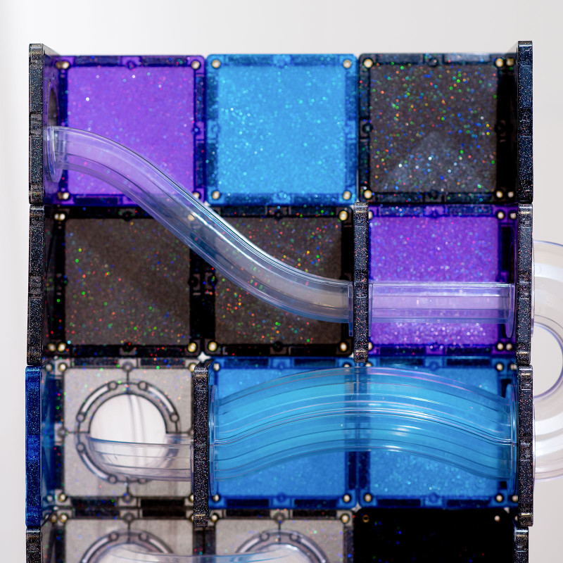 Magnetická stavebnice CONNETIX® Ball Run Galaxy Pack 61 ks