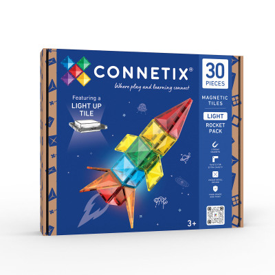Magnetická stavebnice CONNETIX® Light Rocket Pack 30 ks