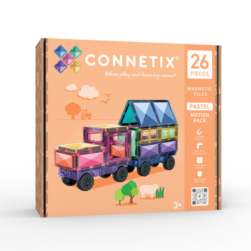 Magnetická stavebnice CONNETIX® Pastel Motion Pack 26 ks