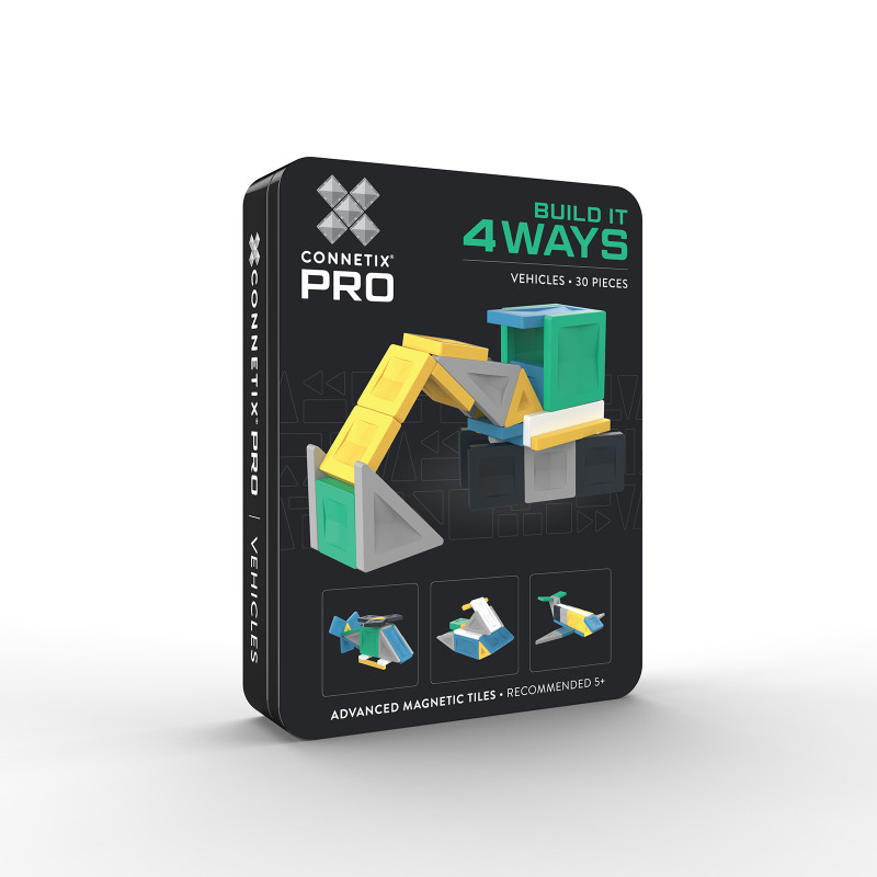 Magnetická stavebnice CONNETIX® PRO Vehicles Pack 30 ks