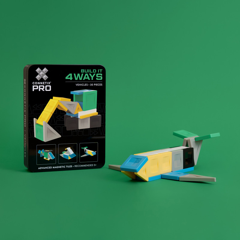 Magnetická stavebnice CONNETIX® PRO Vehicles Pack 30 ks