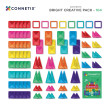 Magnetická stavebnice CONNETIX® Bright Creative Pack 104 ks