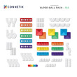 Magnetická stavebnice CONNETIX® Super Ball Run Pack 134 ks