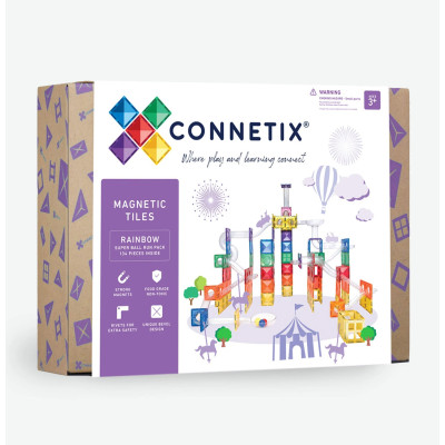 Magnetická stavebnice CONNETIX® Super Ball Run Pack 134 ks