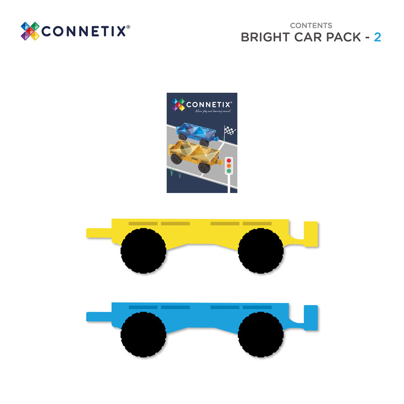 Magnetická stavebnice CONNETIX® Bright Car Pack 2 ks