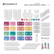 Magnetická stavebnice CONNETIX® Ball Run Pastel Pack 114 ks