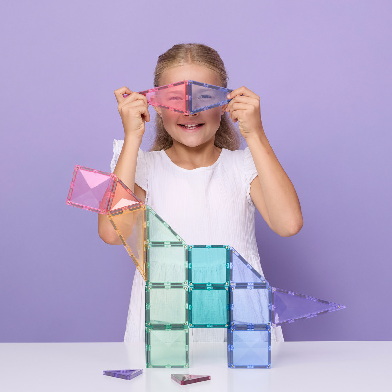 Magnetická stavebnice CONNETIX® Pastel Starter Pack 56 ks
