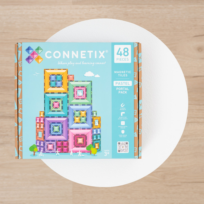 Magnetická stavebnice CONNETIX® Pastel Portal Pack 48 ks