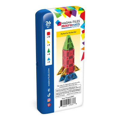 Magnetická stavebnice MAGNA-TILES® microMAGS Travel Set 26 ks