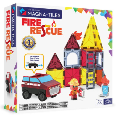 Magnetická stavebnice MAGNA-TILES® Fire Rescue 27 ks