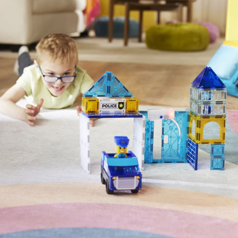 Magnetická stavebnice MAGNA-TILES® Police Station 35 ks