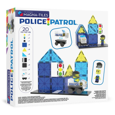 Magnetická stavebnice MAGNA-TILES® Police Patrol 20 ks