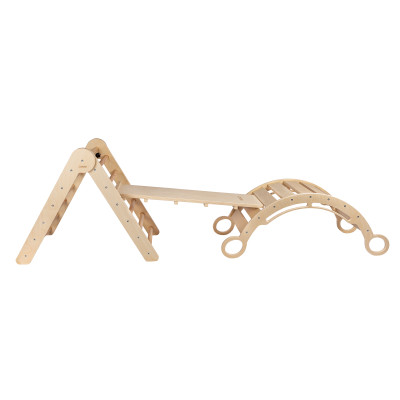 Lezecký set piklerův trojúhelník "S" s montessori houpačkou Lezecký set piklerův trojúhelník "S" s montessori houpačkou