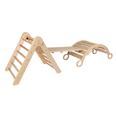 Lezecký set piklerův trojúhelník "S" s montessori houpačkou Lezecký set piklerův trojúhelník "S" s montessori houpačkou