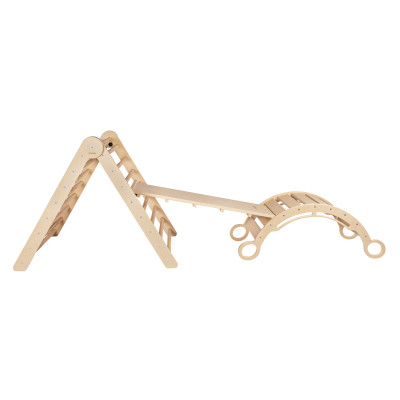 Lezecký set piklerův trojúhelník "M" s montessori houpačkou Lezecký set piklerův trojúhelník "M" s montessori houpačkou