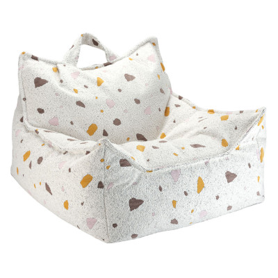 Dětské křeslo sedací pytel Wigiwama® - Terrazzo Marble Beanbag Chair