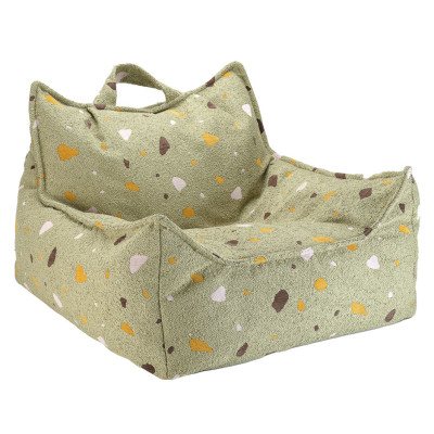 Dětské křeslo sedací pytel Wigiwama® - Terrazzo Moss Beanbag Chair