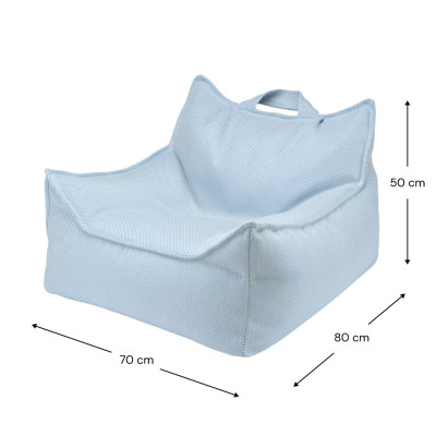 Dětské křeslo sedací pytel Wigiwama® - Azure Outdoor Beanbag Chair