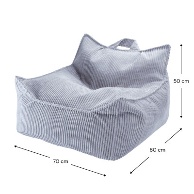 Dětské křeslo sedací pytel Wigiwama® - Blueberry Blue Beanbag Chair