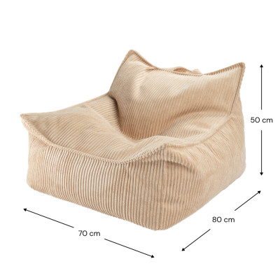 Dětské křeslo sedací pytel Wigiwama® - Brown Sugar Beanbag Chair