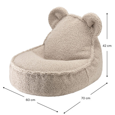 Dětské křeslo sedací pytel Wigiwama® - Biscuit Bear Beanbag