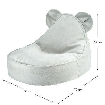Dětské křeslo sedací pytel Wigiwama® - Misty Green Bear Beanbag