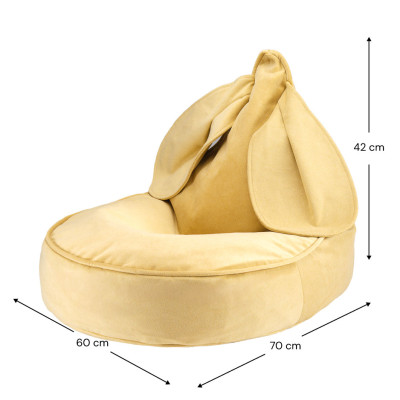 Dětské křeslo sedací pytel Wigiwama® - Salted Caramel Bunny Beanbag
