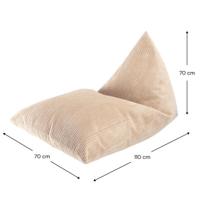 Dětské křeslo sedací pytel Wigiwama® - Brown Sugar Big Lounger