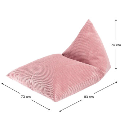 Dětské křeslo sedací pytel Wigiwama® - Pink Mousse Big Lounger