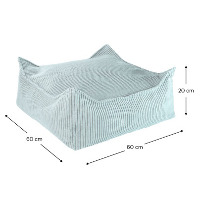 Otoman Wigiwama® - Peppermint Green Square Otoman Wigiwama® - Peppermint Green Square