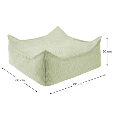 Otoman Wigiwama® - Herba Outdoor Square Otoman Wigiwama® - Herba Outdoor Square