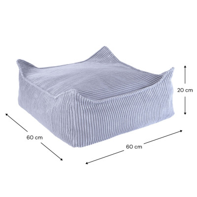 Otoman Wigiwama® - Blueberry Blue Square Otoman Wigiwama® - Blueberry Blue Square
