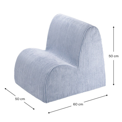 Dětské křeslo Wigiwama® - Blueberry Blue Cloud