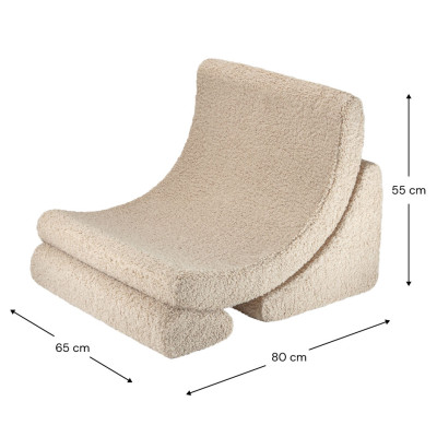 Rozkládací dětské křeslo Wigiwama® - Biscuit Moon