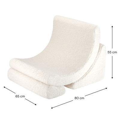 Rozkládací dětské křeslo Wigiwama® - Cream White Moon