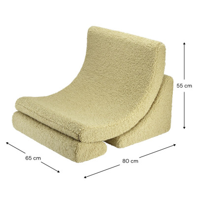 Rozkládací dětské křeslo Wigiwama® - Matcha Moon