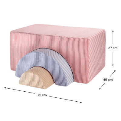 Wigiwama® Pink Mousse Rainbow Playset
