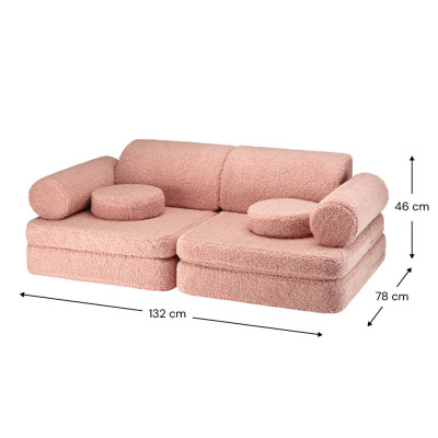 Sedací souprava Wigiwama® Guava Pink Settee