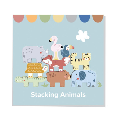 Balanční hra zvířátka pastel