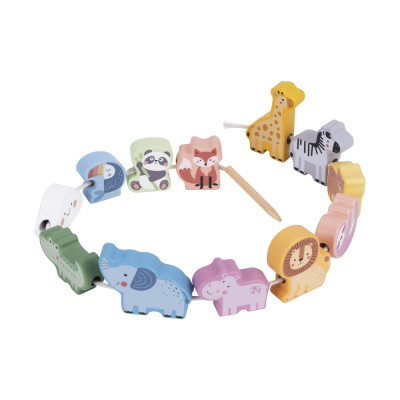 Navlékání Zvířátka Pastel 13 ks