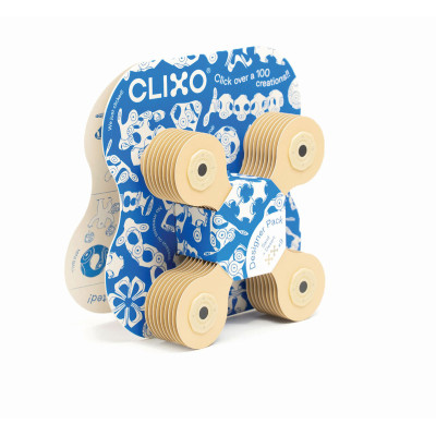 Magnetická stavebnice Clixo Designer Beige & Grey 9 ks